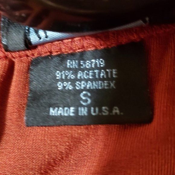 NEW West End Rust Elastic Waist A-Line Skirt Size S - Picture 6 of 7